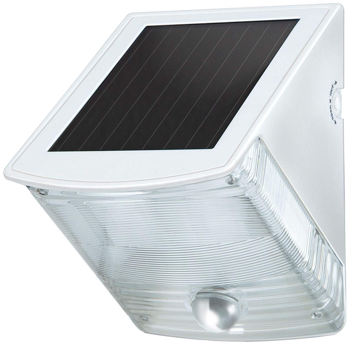 Solar LED Wall Lamp SOL 04 plus IP44 with PIR sensor 2xLED 0,5W 85lm Colour Grey white
