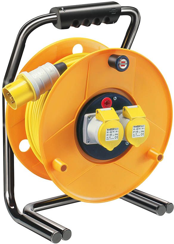 Brobusta 110V CEE 2 cable reel 40m H05VV-F 3G2,5, Вес кг. 10, Длинна см. 24, Ширина см. 31, Высота см. 45