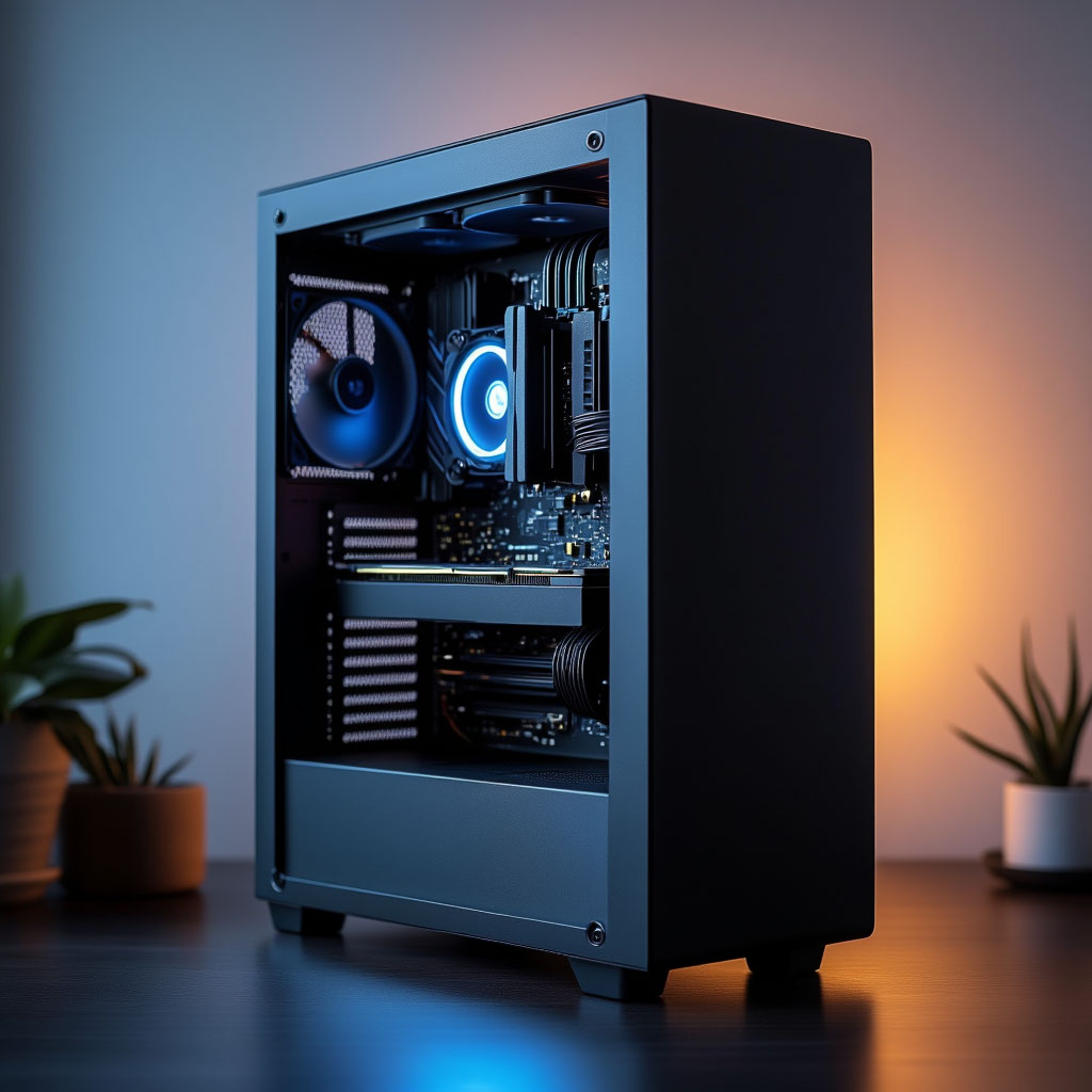 Конфигурируемая рабочая станция начального уровня ARMOBIT-BULWARK, AMD Ryzen 7 7700X, 32 ГБ DDR5, Radeon RX 7700 XT, 1 ТБ NVMe SSD, 700W Gold