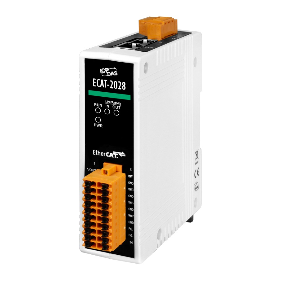ECAT-2028 CR EtherCAT Slave I/O Module with Isolated 8-ch AO (RoHS)