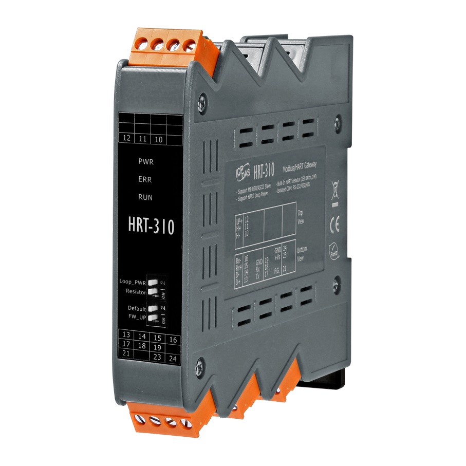 HRT-310 CR Modbus RTU/ASCII to HART Gateway (Upright) (RoHS)
