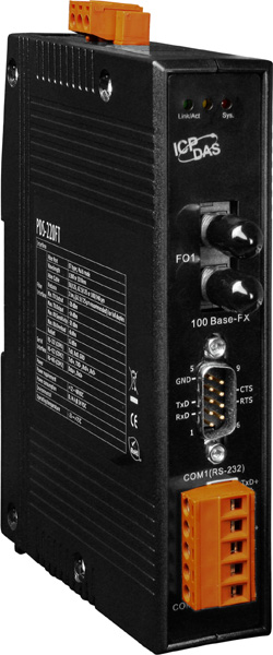 PDS-220FT CR Programmable Device Server with 1 RS-232, 1 RS-422/485 and 1 Multi-mode ST Fiber Ports (Ro
