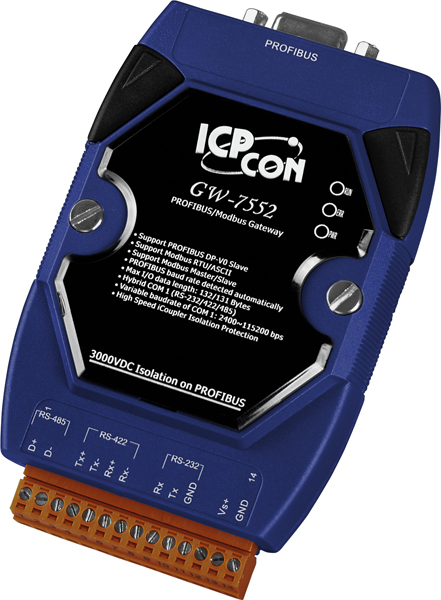 GW-7552-B CR PROFIBUS/Modbus Gateway