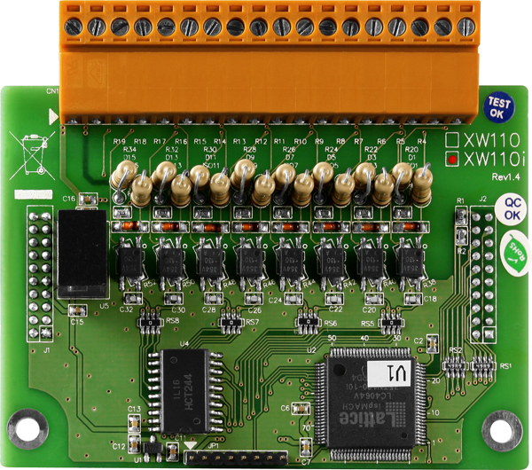 XW110i CR 16-channel Isolation Digital Input (RoHS)