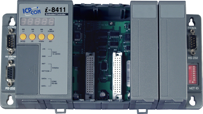 I-8411-G CR Embedded Controller with 5-digit seven segment Display, developing tool kit, 512 k flash,