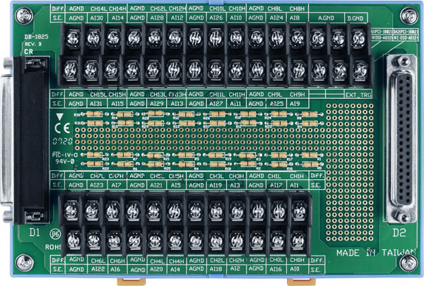 DB-24C/D/DIN DB-24C/D with DIN-Rail Mounting Kit