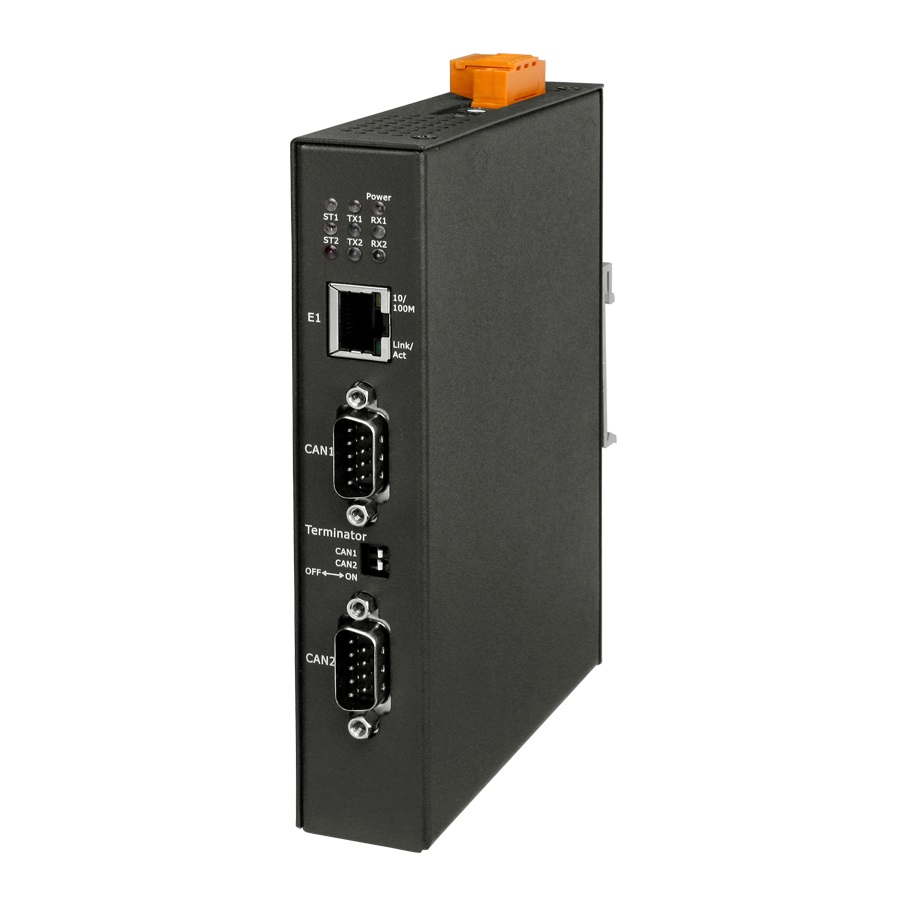 ECAN-240 CR Modbus TCP to 2-port CAN Bus Gateway