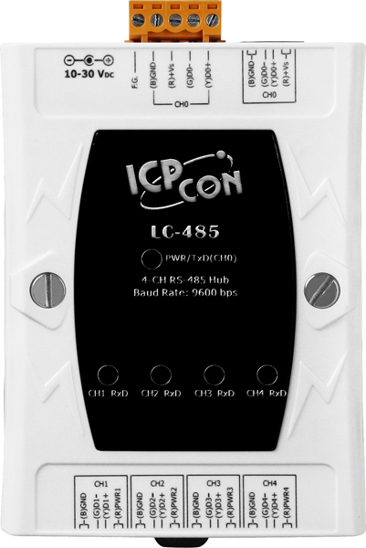 LC-485 CR 4 Channels RS-485 Active Hub (RoHS)