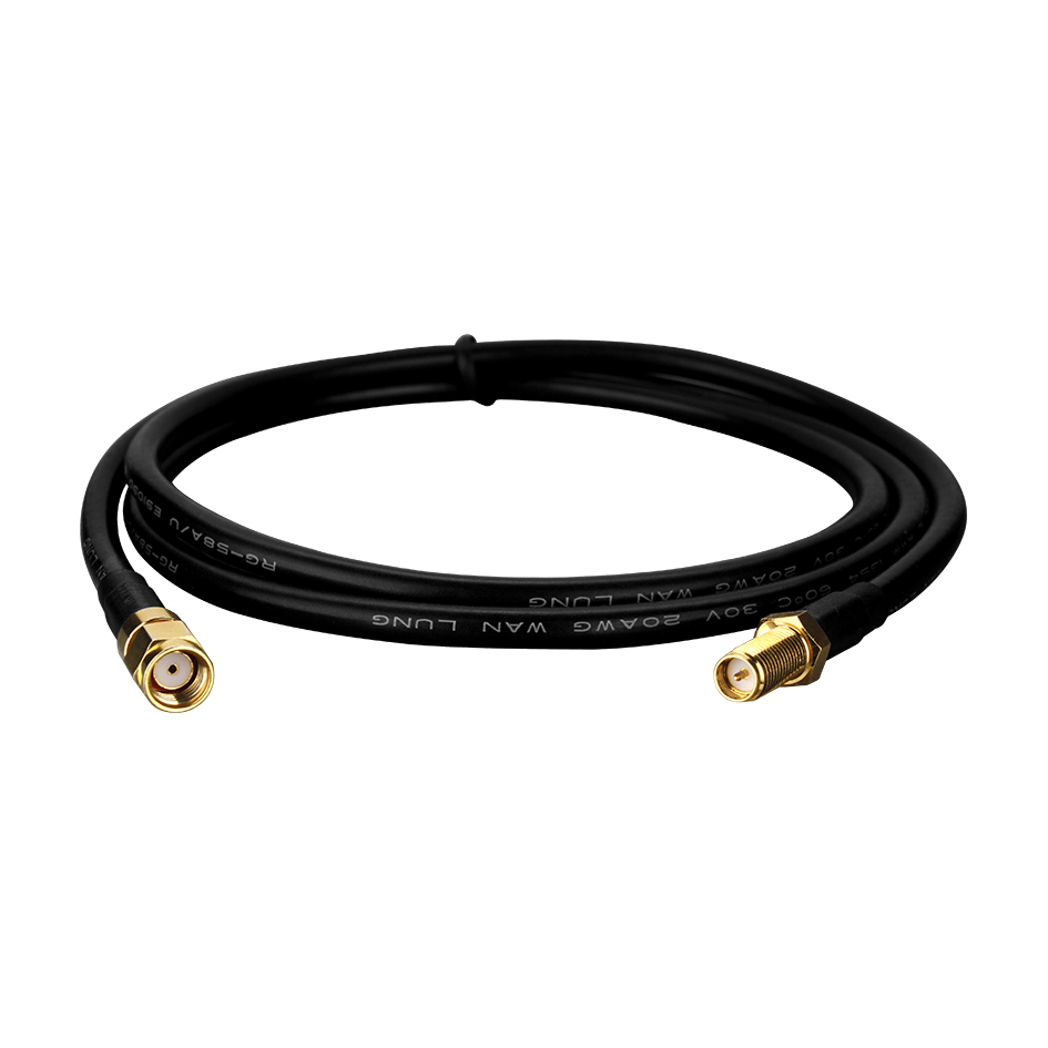 3S001-1 RG58A/U 1 Meter Long RP-SMA male to RP-SMA Female