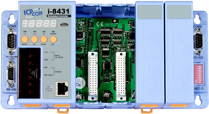 I-8431 CR Embedded Controller with 5-digit seven segment Display, developing tool kit, 512 k flash