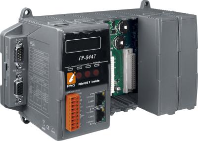 iP-8447 CR 4 slots Faster CPU (80 MHz) Dual Ethernet ISaGRAF PAC 80186, 80MHz, 10/100 Mbps