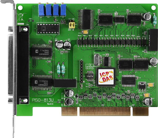 PISO-813U CR Universal PCI, 32-channel isolated analog input board. (RoHS)Includes one CA-4002 D-Sub connector.