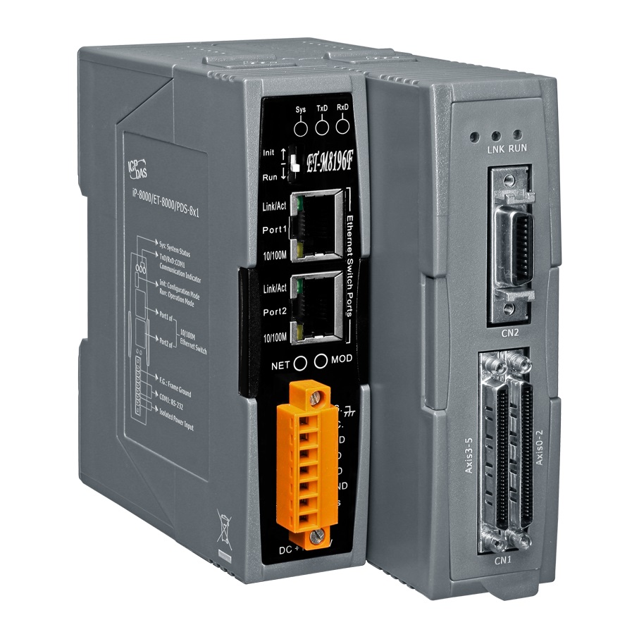 ET-M8196F Ethernet Remote Automation Unit with High-speed 6-axis Motion Control Module