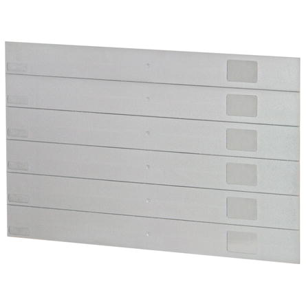 19" ПЕРЕДНЯЯ ПАНЕЛЬ ПЛАСТИКОВАЯ 6U RAL7035 10P. / 19"FRONT PANEL PLASTIC 6U RAL7035 10P.