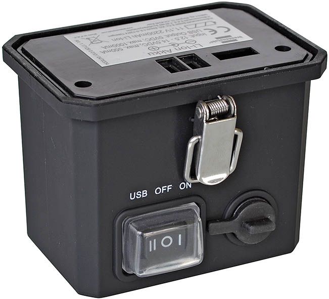 Li-Ion rechargeable battery 11.1V/2200mAh for Mobile Akku Chip LED-Lamp 10W